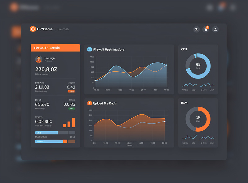 OPNsense Material Design dashboard