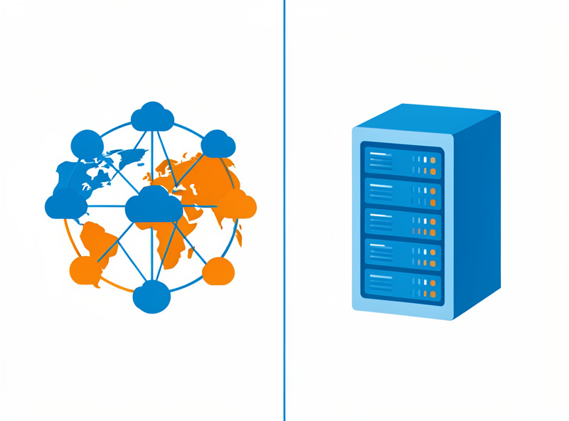 Split comparison of Cloudflare edge versus a self-managed VPS fronting a home network