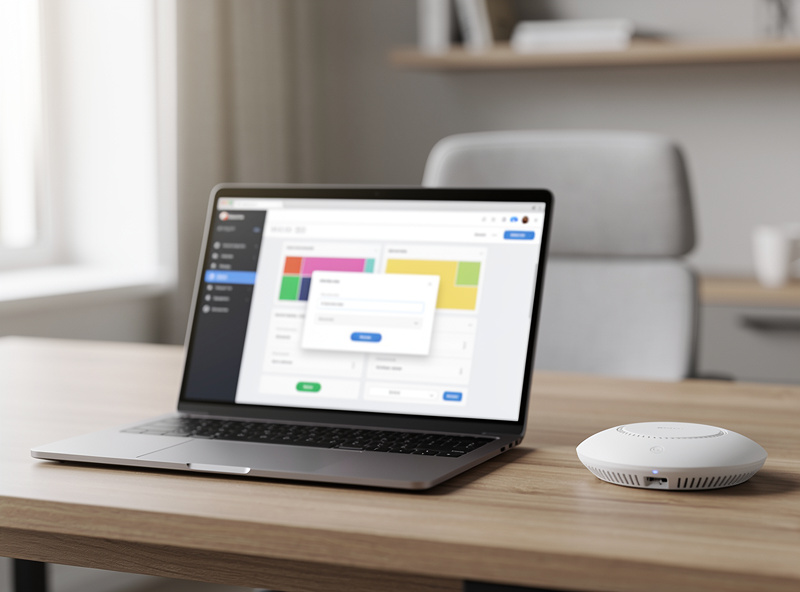 A guest Wi-Fi SSID being configured on a managed access point and mapped to a guest VLAN