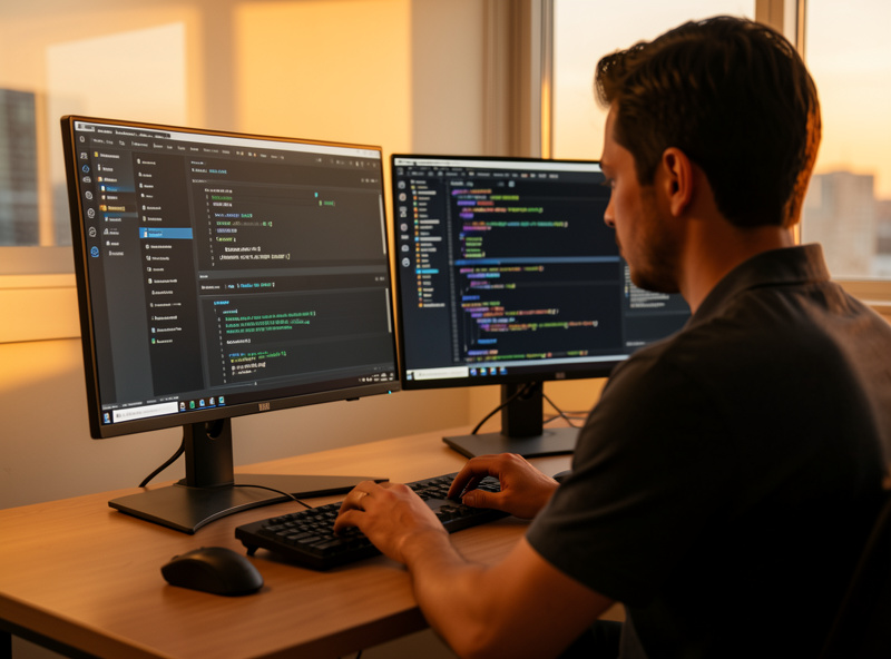 Network engineer reviewing ICMPv6 firewall rules on a configuration screen