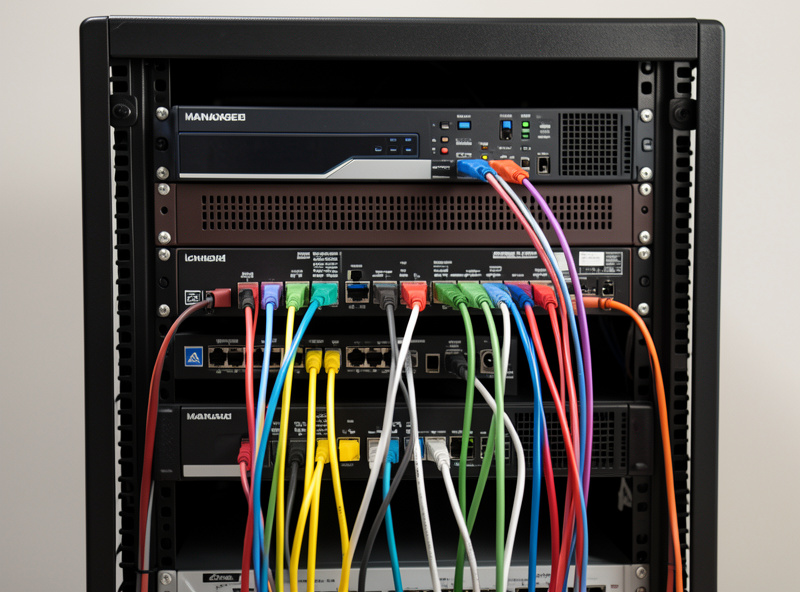 Home network rack with multiple VLANs each assigned a different IPv6 subnet