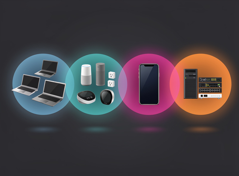 A home network divided into separate trust zones for trusted devices, IoT, guests, and a lab