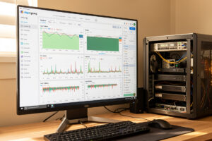 ntopng live traffic analysis workstation in a homelab