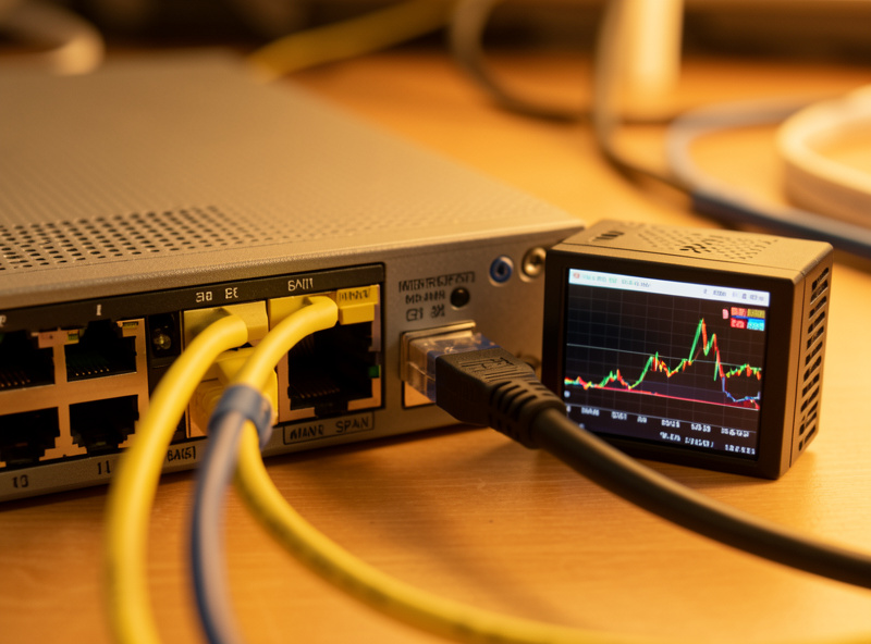 Managed switch with a mirror port feeding a small traffic-analysis server