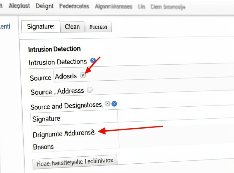 Annotated IDS alert showing signature, classification, source and destination fields