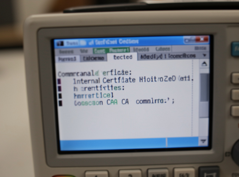 Close-up of a terminal issuing an internal certificate with a command-line CA tool