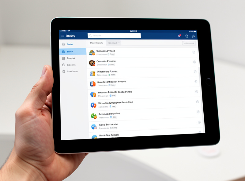 A router admin page on a tablet showing a list of connected clients and their wireless protocols
